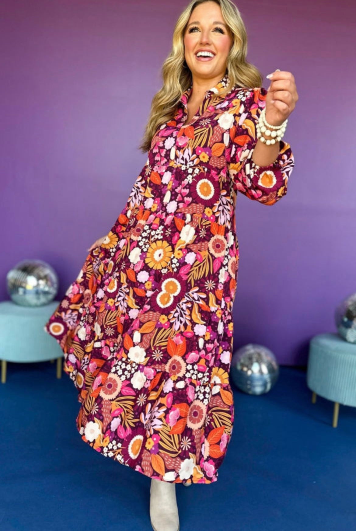 Floral maxi dress