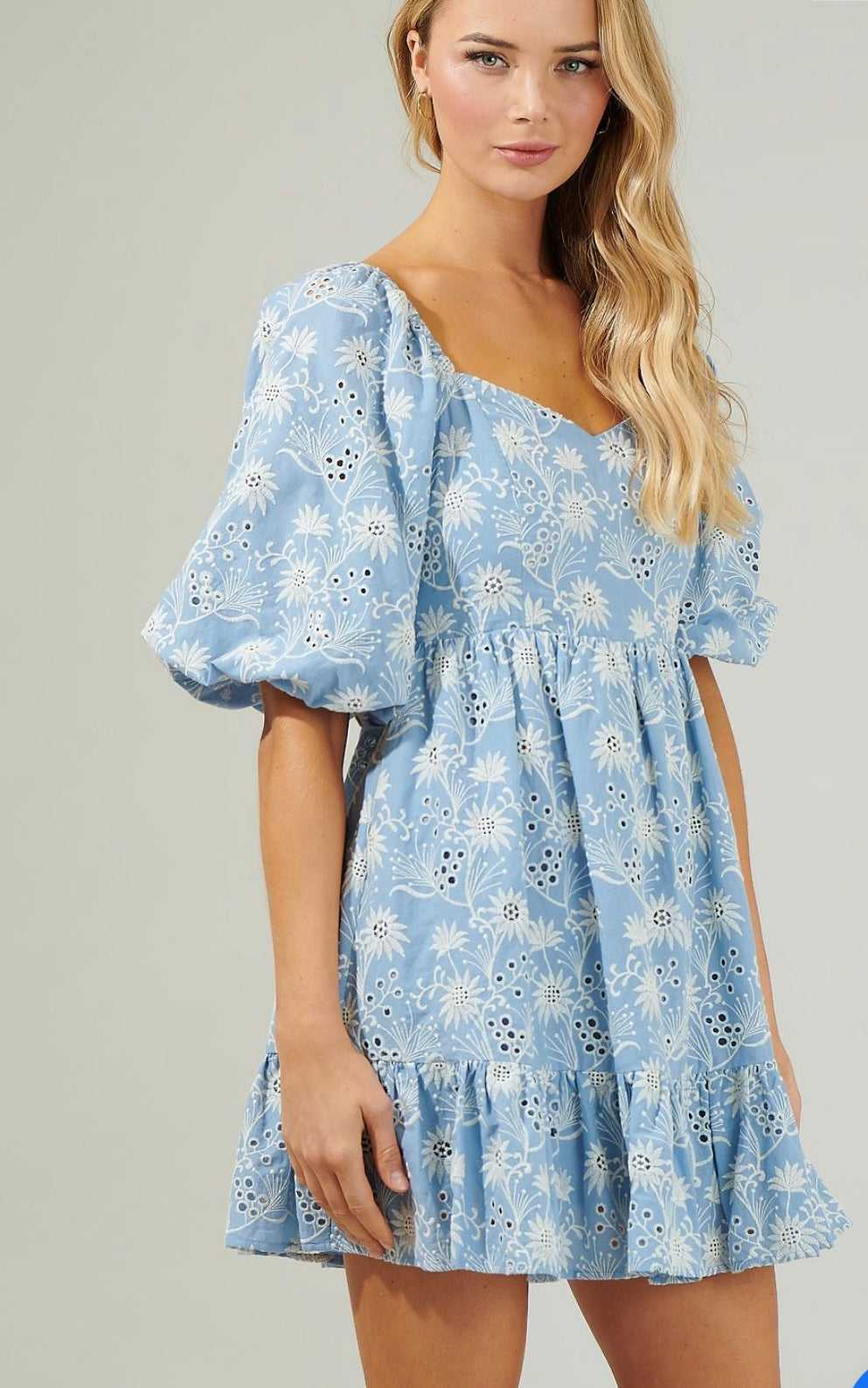 Moonflower eyelet dress