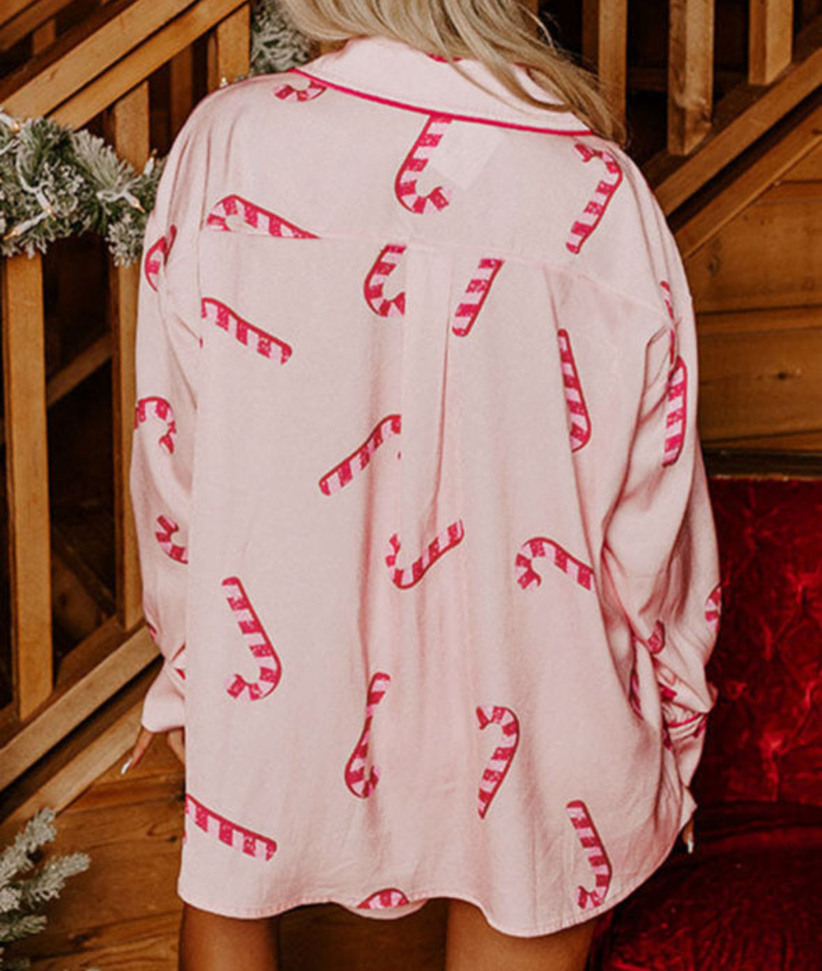 Pink Candy Cane Pjs