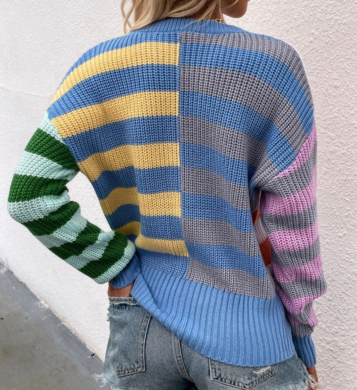 Colorblock sweater