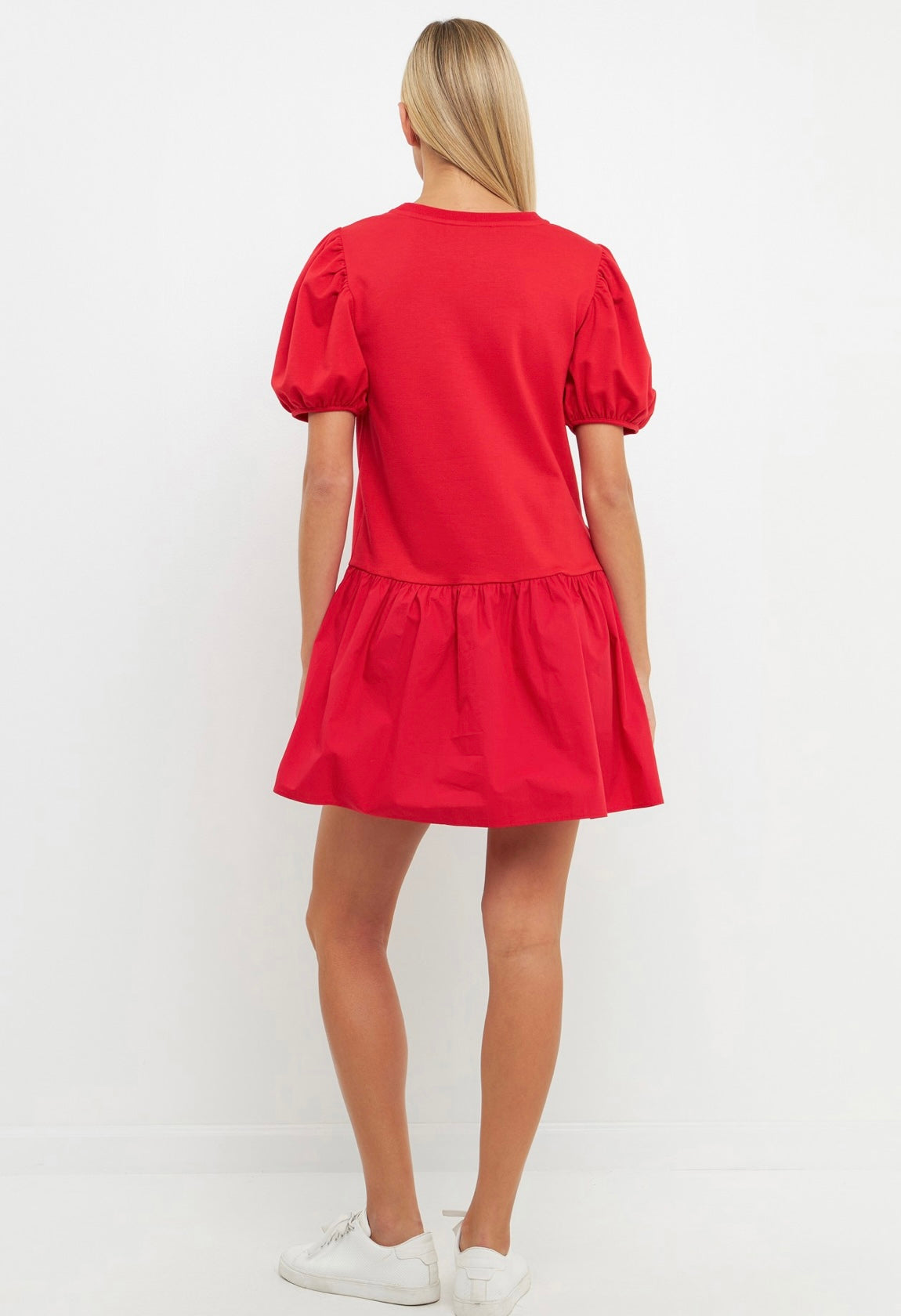 Red woven knit dress Red woven knit dress
