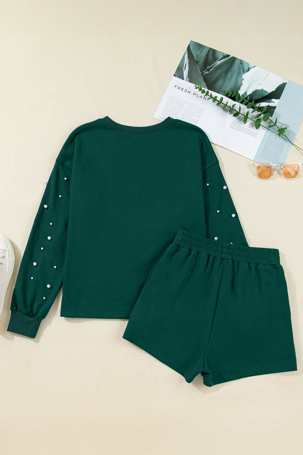 Green Pearl embellished set