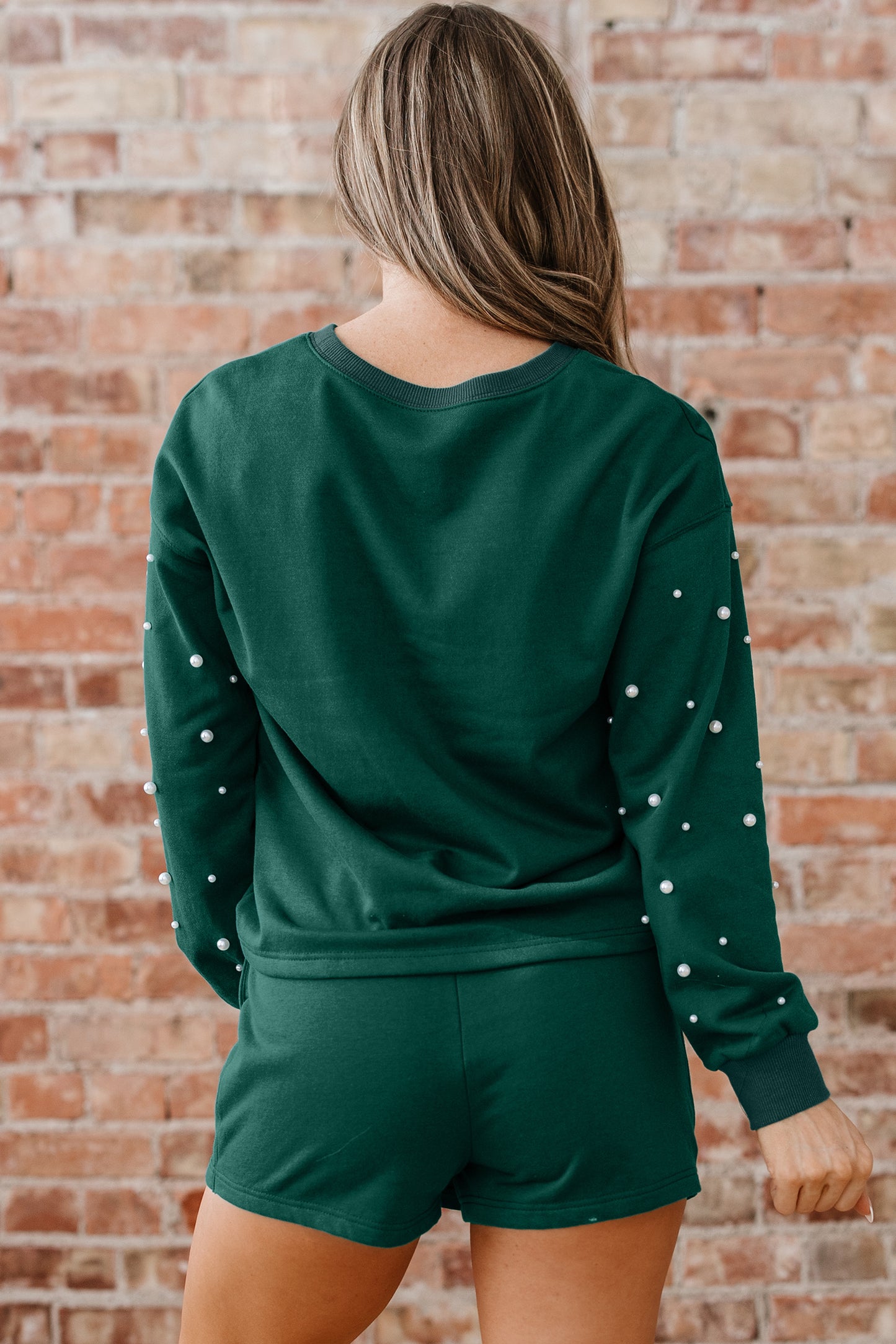 Green Pearl embellished set