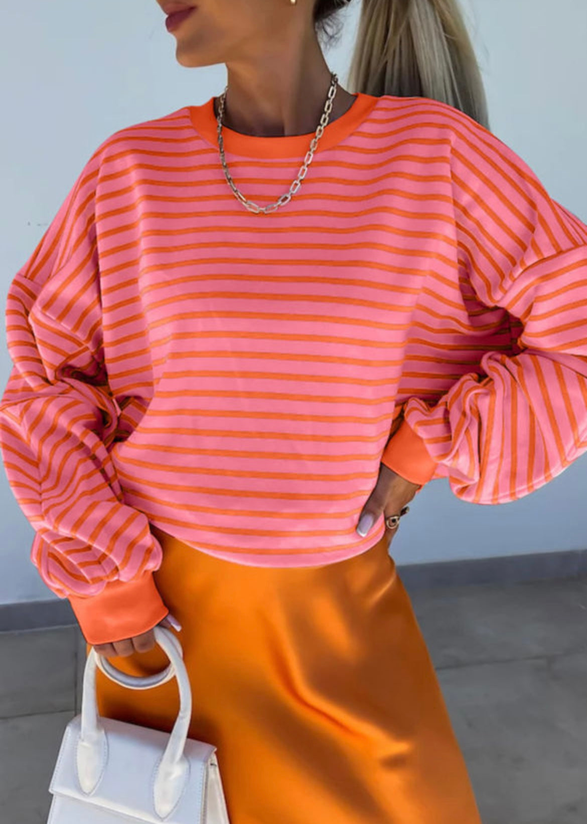 Orange/pink sweatshirt