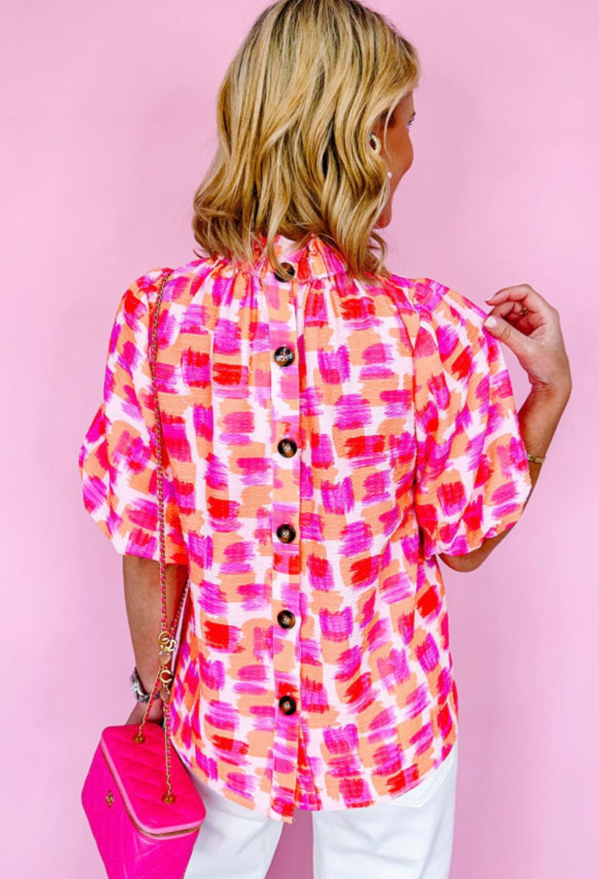Abstract button back top