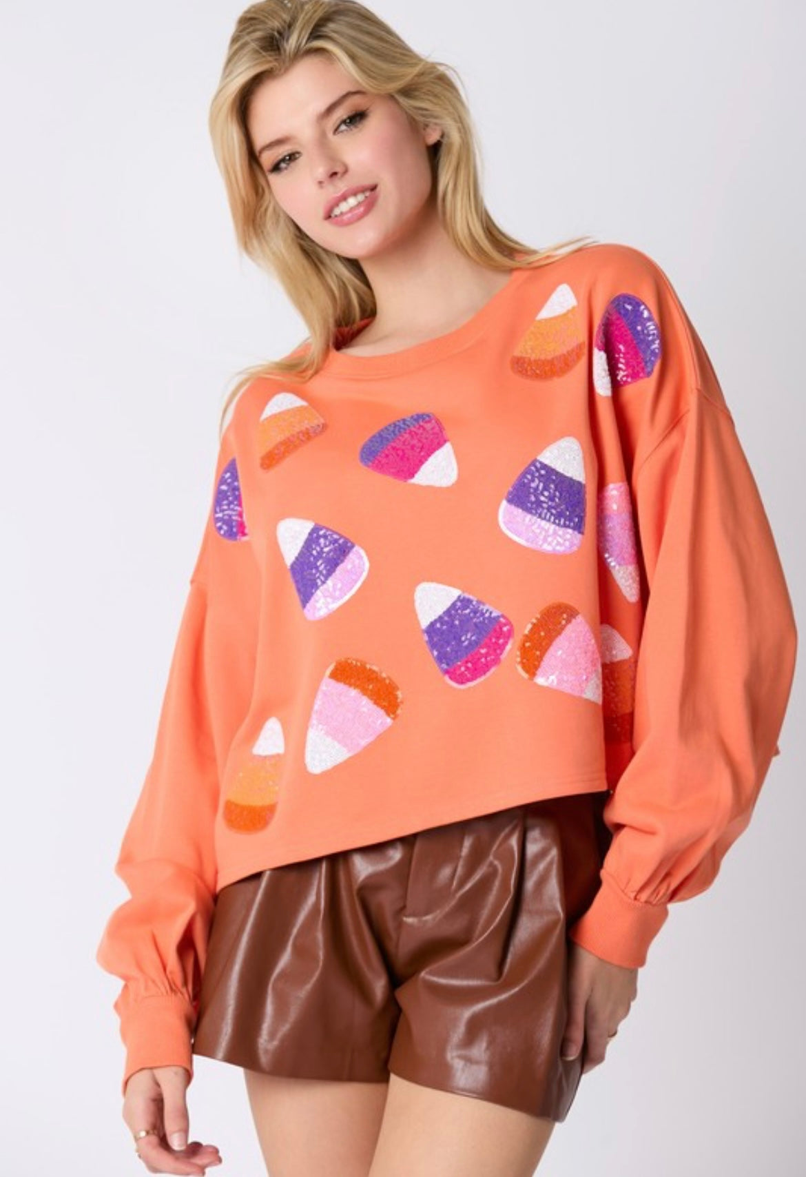 Candy corn sweatshirt