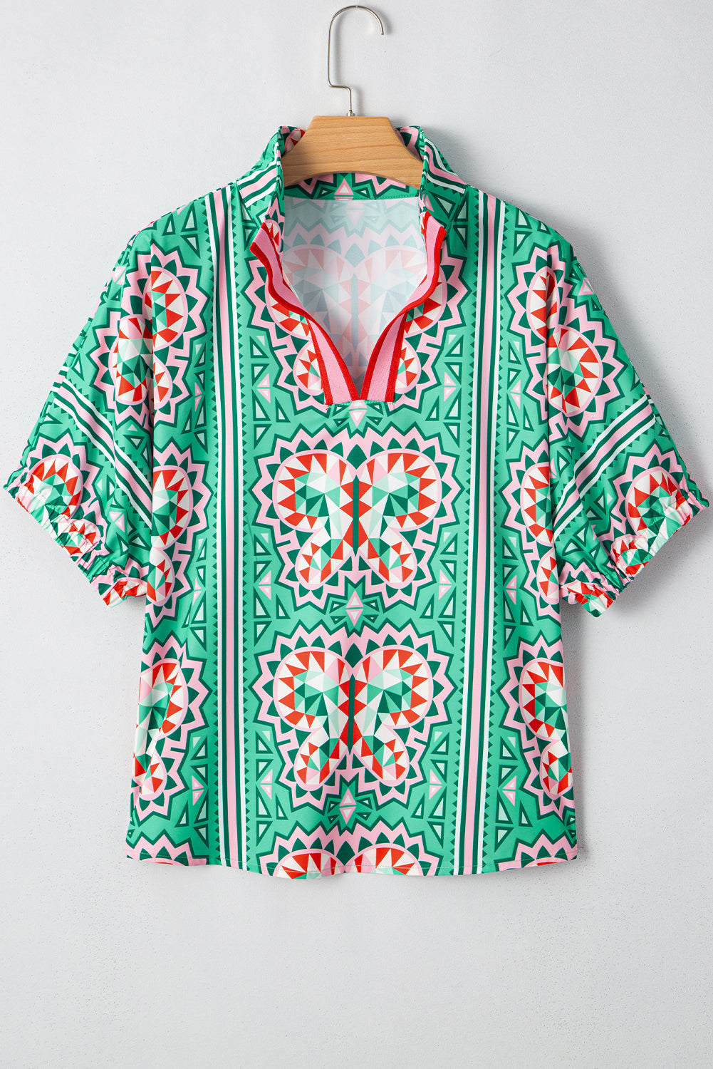 Sea Green Boho Blouse