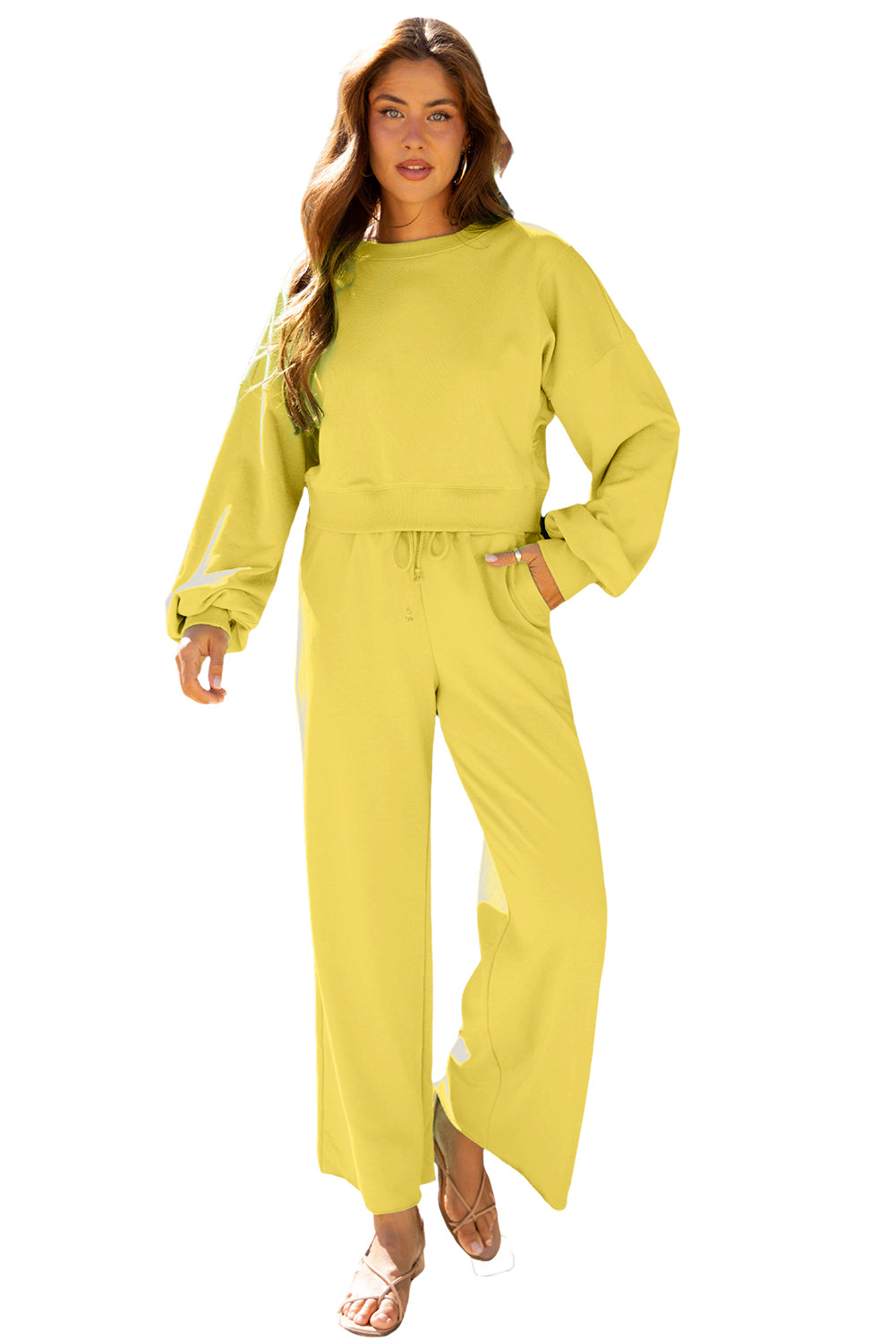 Yellow sweat set