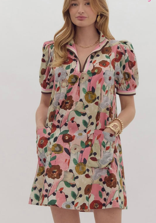 Floral neopolitan dress