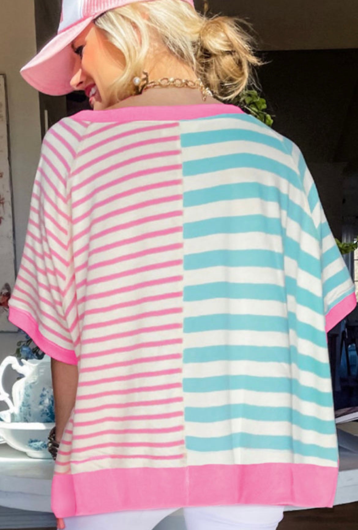 Stripe oversized shirt