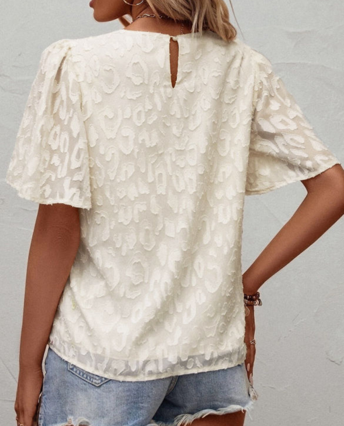 Butterfly sleeve top