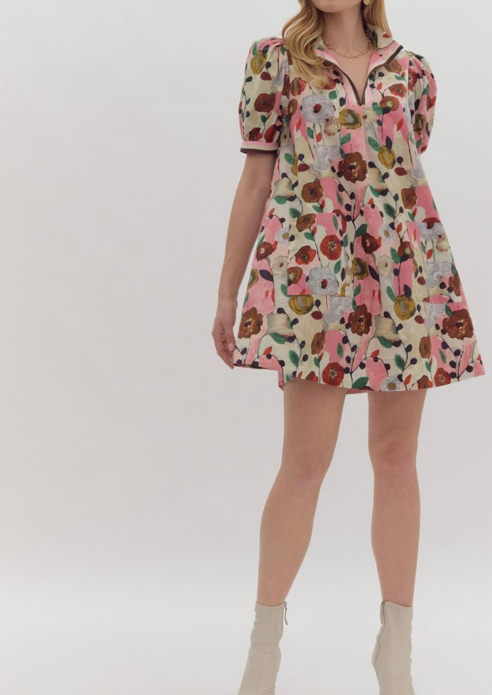 Floral neopolitan dress