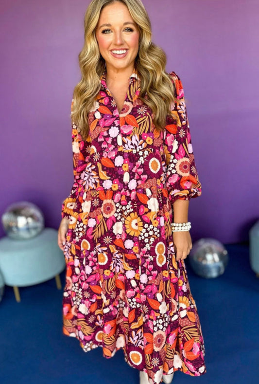 Floral maxi dress