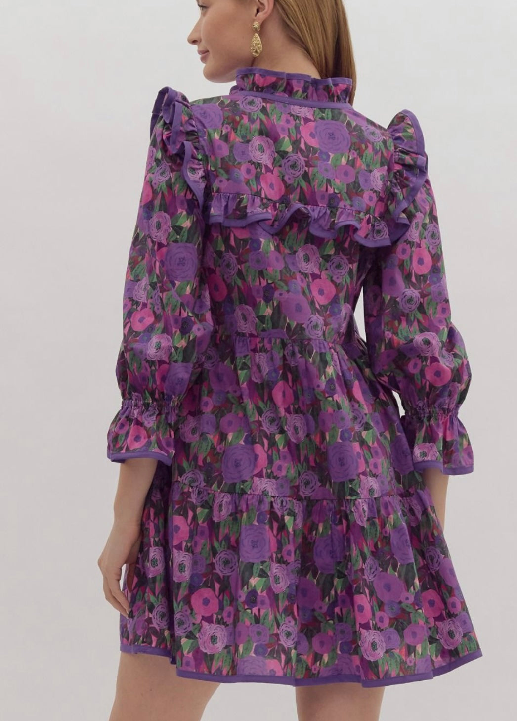 Entro floral pocketed dress