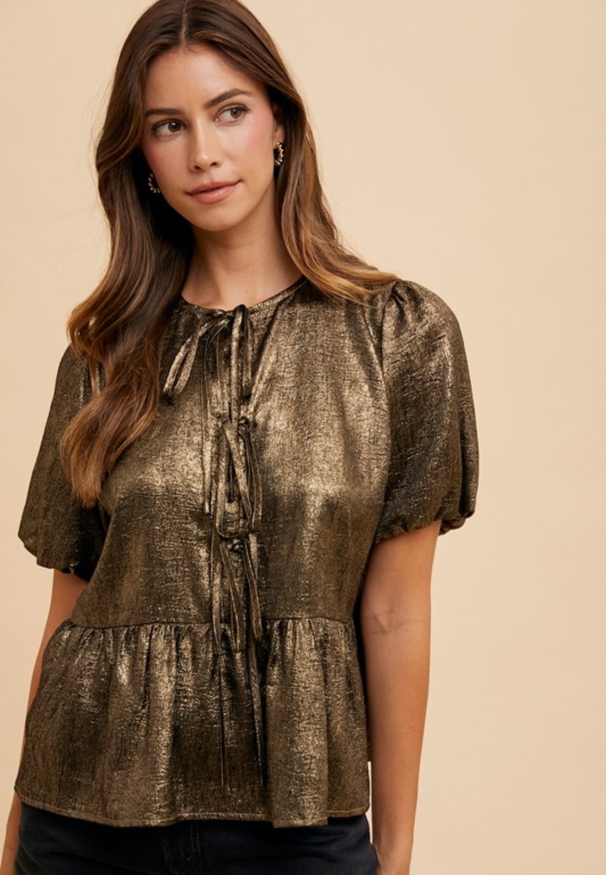 Metallic Bronze Top