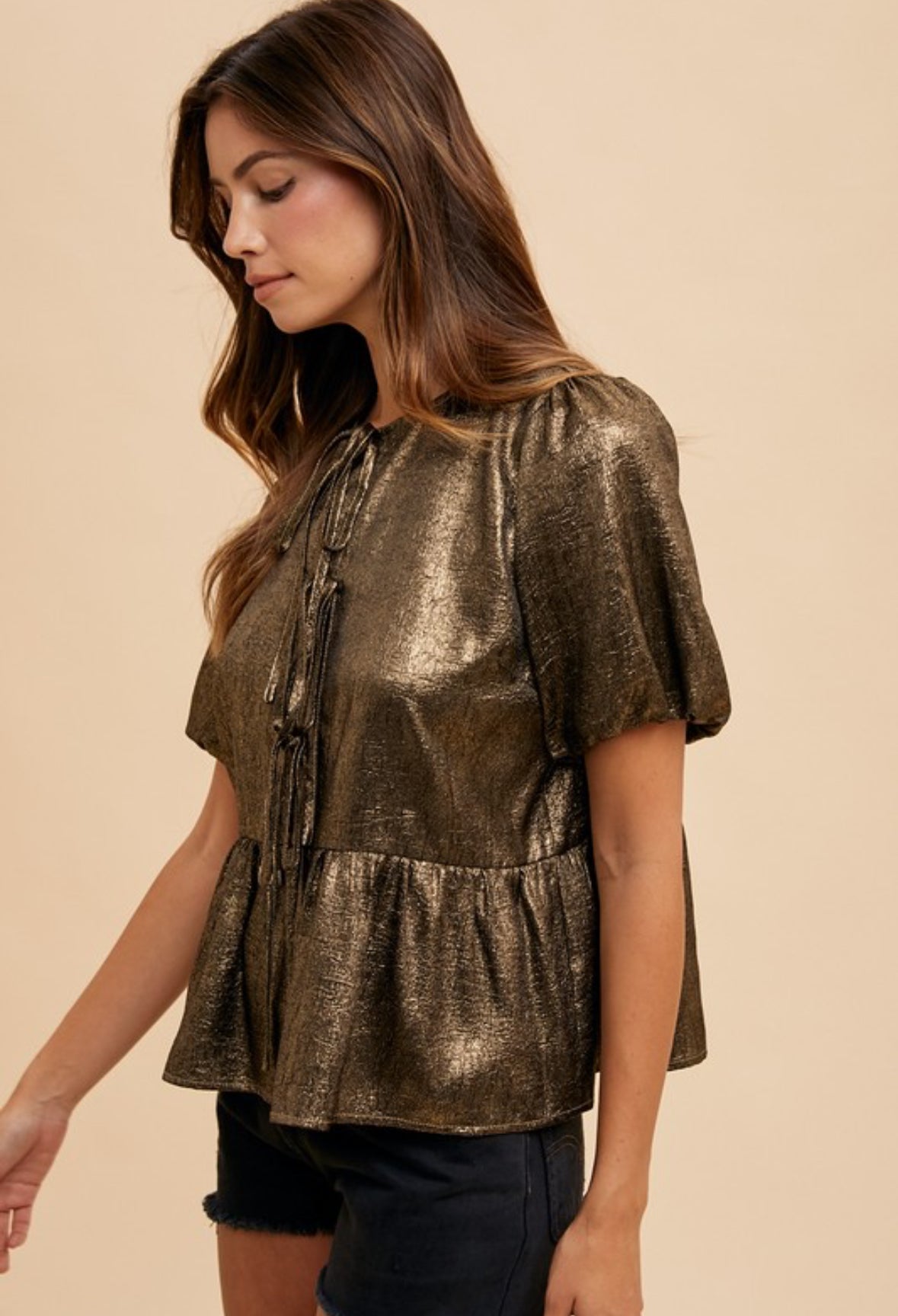 Metallic Bronze Top