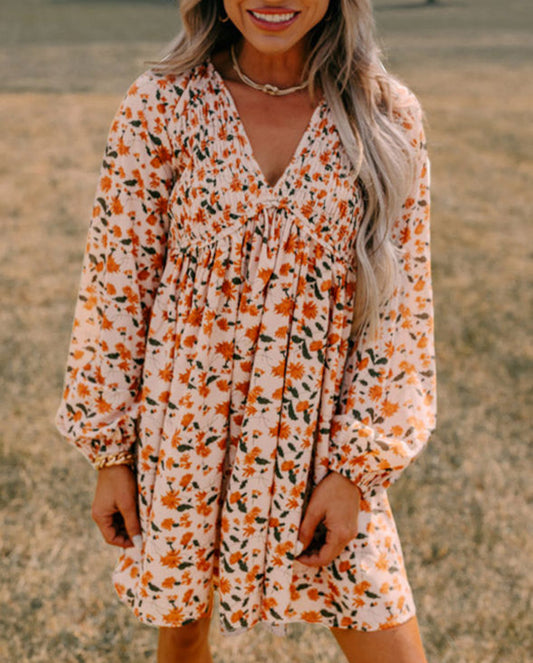 Fall Floral dress