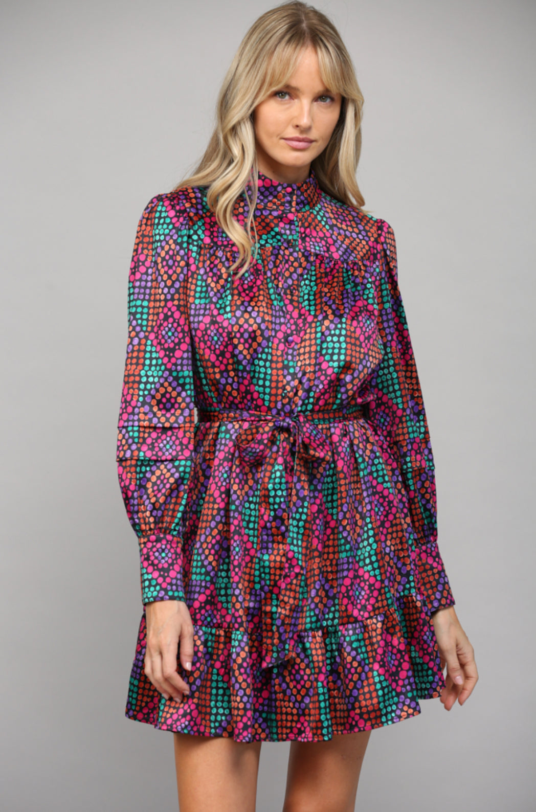 Geo print dress