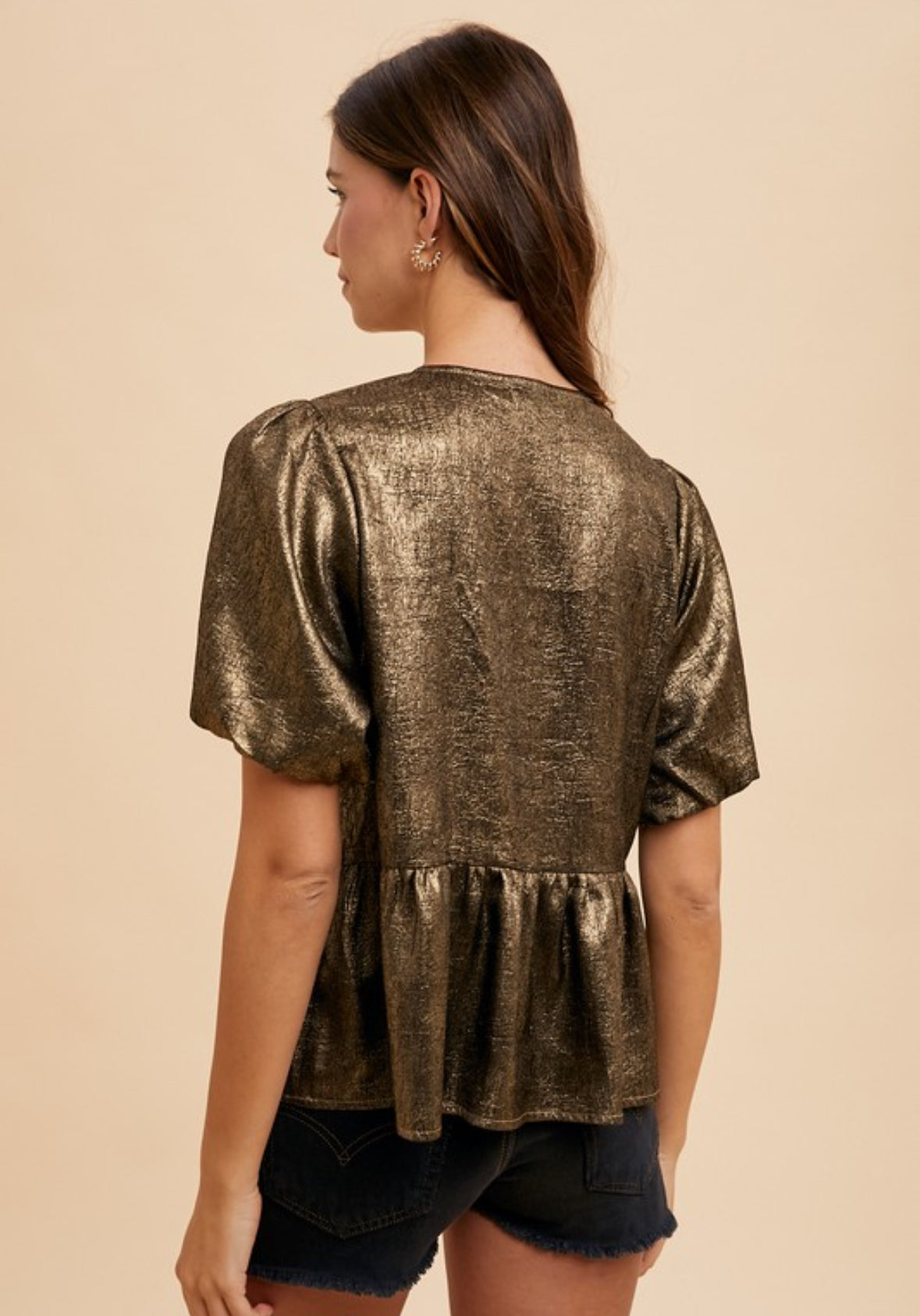 Metallic Bronze Top