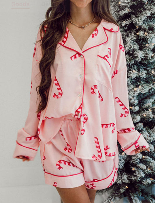 Pink Candy Cane Pjs