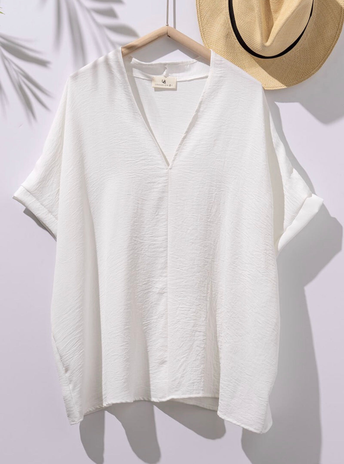 Oversized V neck Top