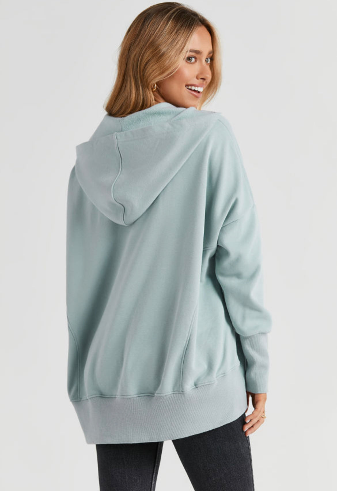 Pocketed Henley sweatshirt