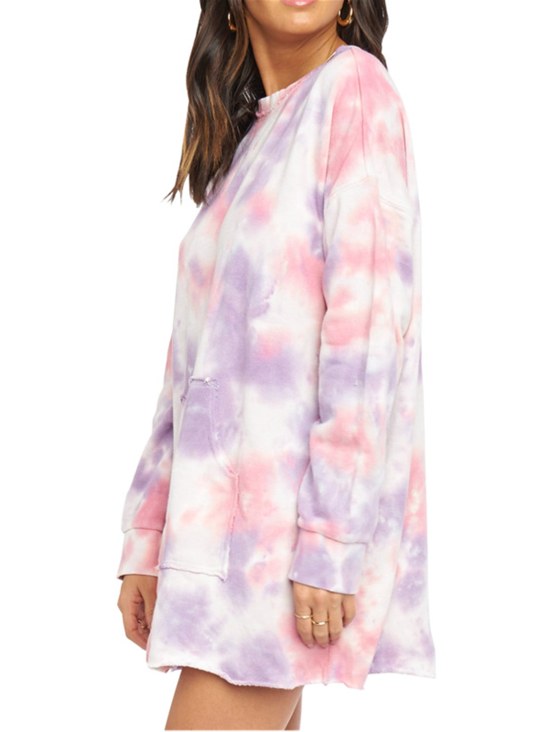 tie dye long sleeve sweatshirt dress Forever 21 Tie Dye Sweatshirt Dress