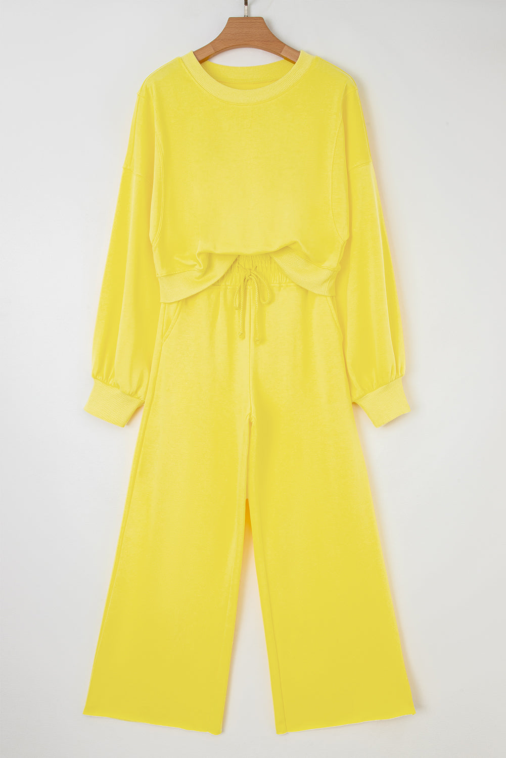 Yellow sweat set