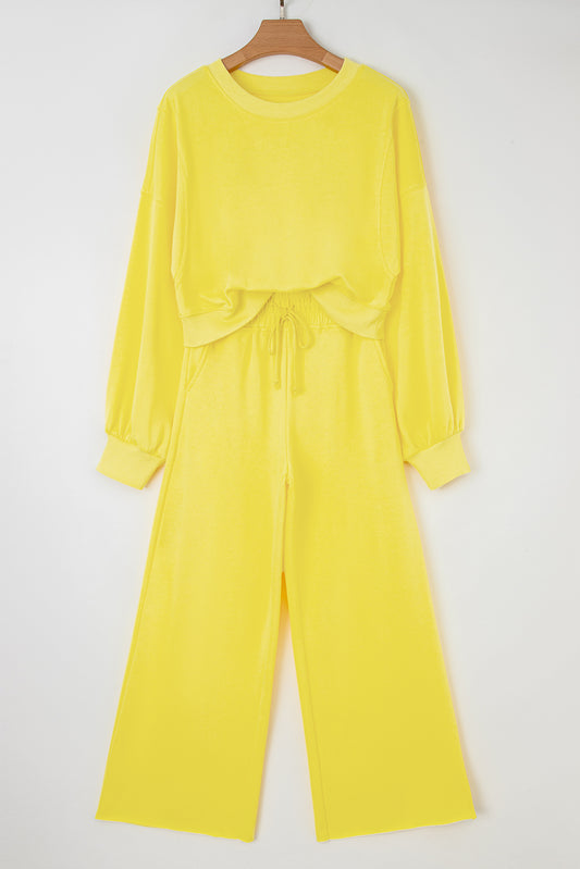 Yellow sweat set