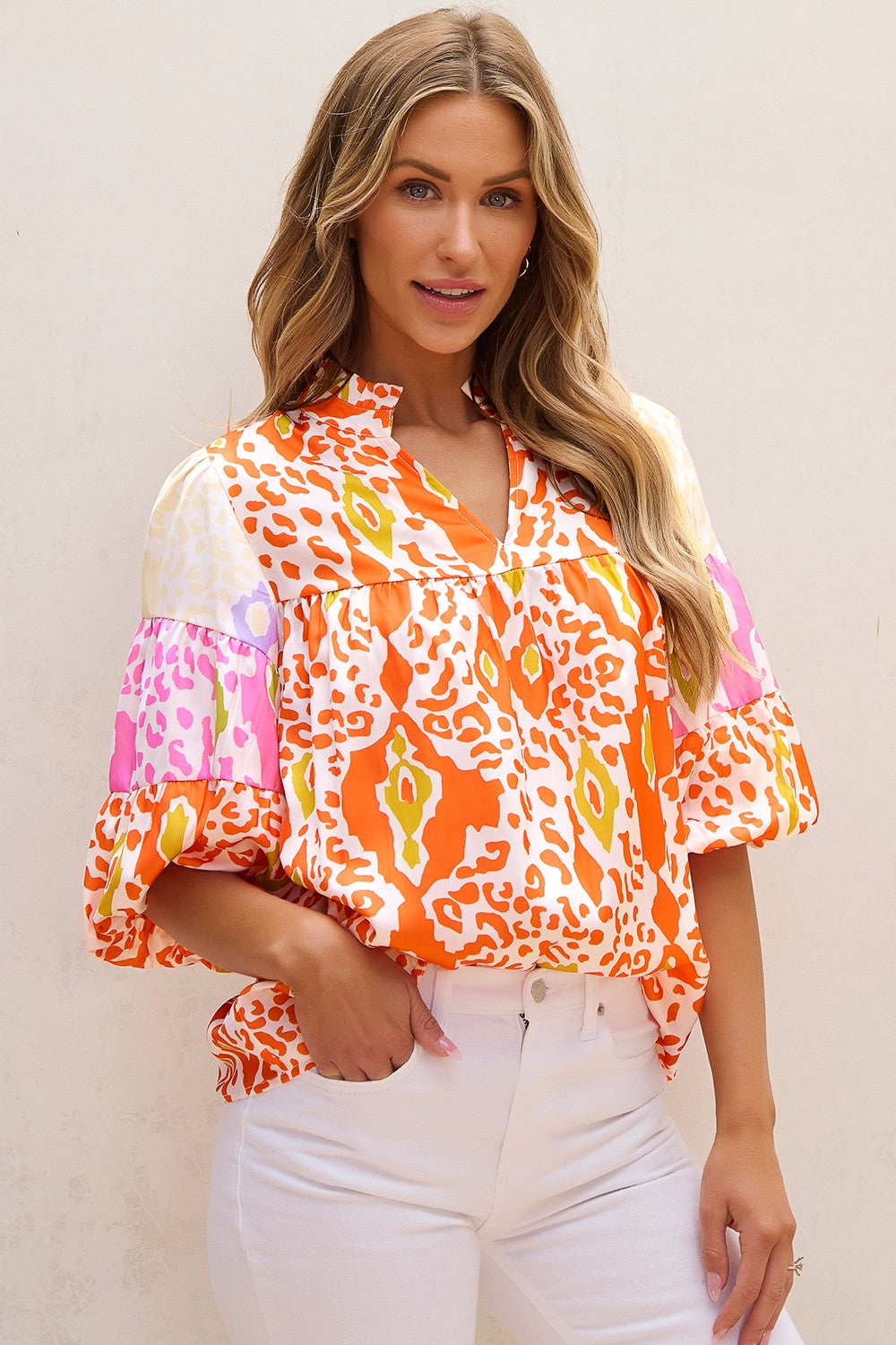 Boho Half Sleeve Blouse