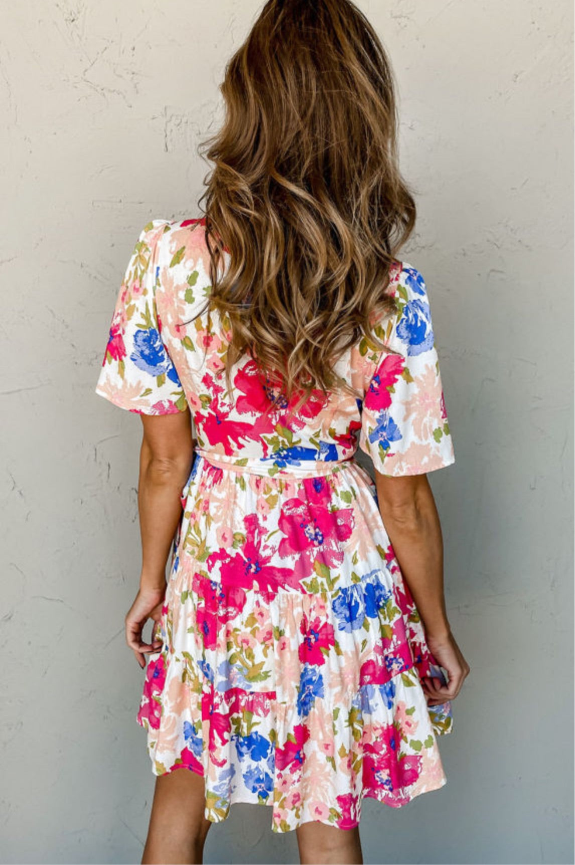 Wrap floral dress